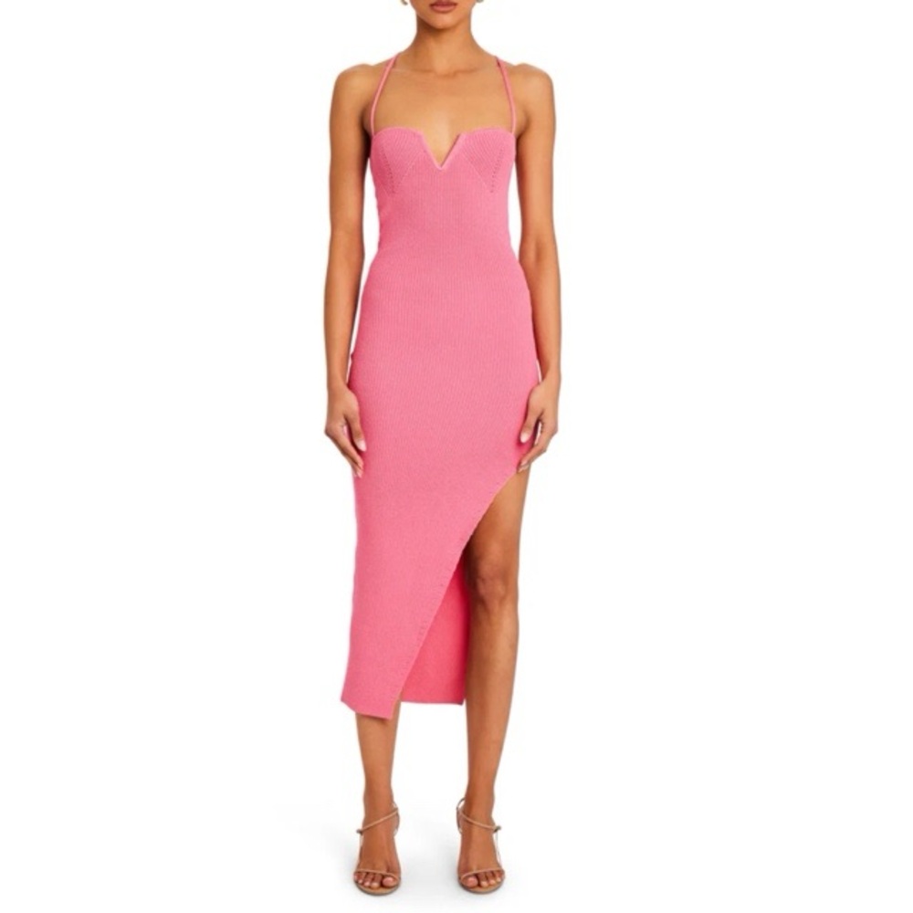 SER.O.YA Asymmetrical Pink Dress
